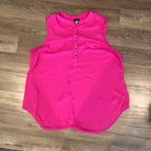 Torrid HARPER - Neon Pink Sleeveless Blouse